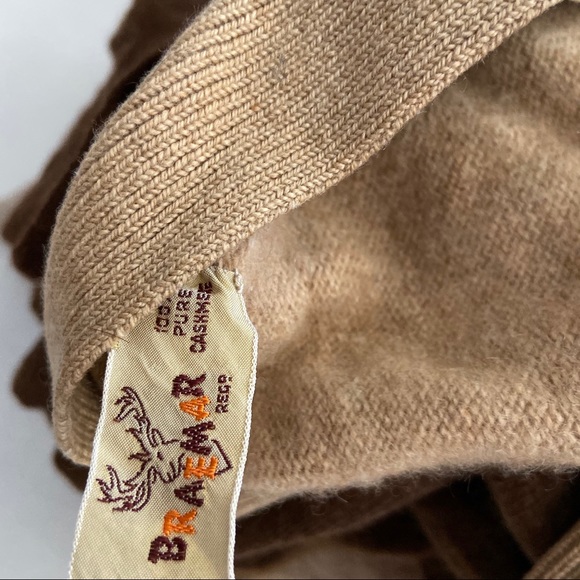 Lot of 10 TAN BROWN Cashmere Sweater Craft fabric - Picture 5 of 5